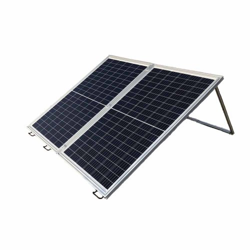 The folding PV system is an innovative PV system that has been specially designed for mobile applications and temporary use.